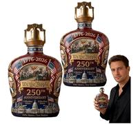 U.S. 250th Anniversary Commemorative Whiskey Bottles, America 250th Anniversary “we the People” Decanter Heritage Whiskey Glass, for Liquor Bourbon or Wine