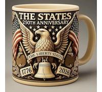 U.S. 250th Anniversary Mug - 250 Years of Celebrates United States Coffee Mug, Durable Drinkware for Home, Office