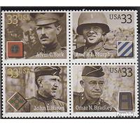U.S. 3303-3306 block of four (complete.issue.) unmounted mint/never hinged ** MNH 2000 Soldiers of Army (Stamps for collectors) Military/Knight