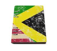 U.S.A And Jamaican Vintage Flag Printed A5 Notebook Binder Refillable Notebook 6 Metal PU Leather Ring Planner Daily Work