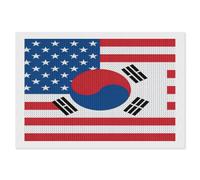 U.S.A and South Korean Flag Funny Diamond Art Painting Kit