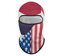 U.S.A and Thailand Flag Breathable Balaclava Sun Protection Full Face Mask Cycling Sunscreen Headcover Cap Windproof Sports Headwear
