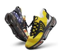 U.S.A and Vatican Flag Men's Road Running Shoes
