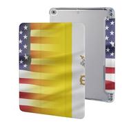 U.S.A And Vatican Flag Stylish Tri-fold Tablet Case Compatible with IPAD 2017/2018/Air1/Air2 (9.7in) Anti-Scratch Covers with Pen Slot