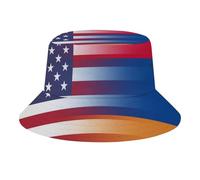 U.S.A. Armenia Flag Fashion Bucket Hats Men Women Foldable Cap Sun Hat Summer Travel