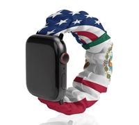U.S.A Canada Mexico Flag Watch Band Compatible with IWatch Bands Series 6 5 4 3 2 1 Elastic Replacement Wristband