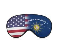 U.S.A Conch Republic Key West Flag Comfortable Sleep Eye Mask Soft Covers for Sleeping with Adjustable Strap