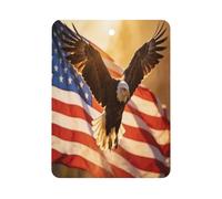 U.S.A. Eagles Soaring Car Air Freshener Aromatherapy Tablets Hanging Scented Cards for Rooms Bathrooms Wardrobe Square