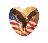 U.S.A. Eagles Soaring Car Air Freshener Aromatherapy Tablets Hanging Scented Cards for Rooms Bathrooms Wardrobe Love form