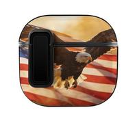 U.S.A. Eagles Soaring Cover Compatible with AirPods 4