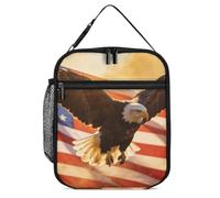 U.S.A. Eagles Soaring Portable Insulated Lunch Bag