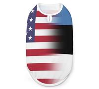 U.S.A Estonia Flag Dog And Cat Clothes Pet Summer Sleeveless T Shirt Basic Vest S