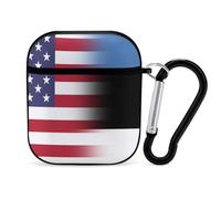 U.S.A Estonia Flag Slim Compatible with Airpod Case Protective Hard Cover Skin Shockproof