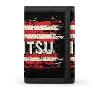 U.S.A. Flag Brazilian Jiu Jitsu Funny Trifold Wallet RFID Blocking Front Pocket Wallets with ID Window Gifts for Men Women