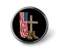 U.S.A Flag Fallen Soldier Tribute Brooch Pins Lightweight Badge Lapel Pins