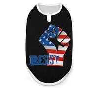 U.S.A Flag Fist Cute Cute Pet Supplies Soft Dog Sweaters Printing for Dogs Puppy Cats L