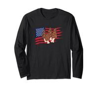 U.S.A. Flag Morel Mushroom Hunter Long Sleeve T-Shirt