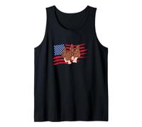 U.S.A. Flag Morel Mushroom Hunter Tank Top