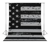 U.S.A Flag Photo Backdrop Polyethylene Studio Background for Photography Video Broadcast Photoshoot