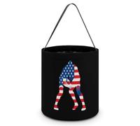 U.S.A Flag Wrestling Halloween Tricking Or Treating Bag