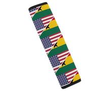 U.S.A. Ghana Flag Funny Car Seat Belt Pads Soft Shoulder Seatbelt Pads Protector Car Interior Accessories