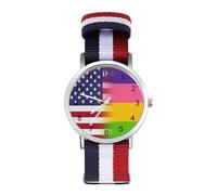 U.S.A. Lesbian Flag Fashion Watches Men Women Wrist Watch Outdoor Sports