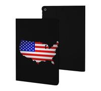 U.S.A Map Flag Cute Tablet Case Unisex Slim Hard Protective Cover Compatible with iPad 9th/ 8th/ 7th