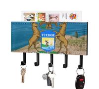 U.S.A. Michigan Sleeping Bear Dunes Key Holder Hanger Rack Mail Organizer