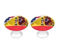 U.S.A. North Ossetia National Flag Funny Round Cabinet Knobs Stainless Steel Drawer Pulls Decorative Door Handles