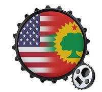 U.S.A Oromo Liberation Front Flag 2 in 1 Magnetic Beer Bottle Opener Fridge Magnets Easy Storage Gift for Men Women Black-Style