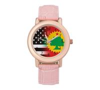 U.S.A. Oromo Liberation Front Flag Cute Watches for Women Fashion Paint Adjustable Wrist Watch Work Workout