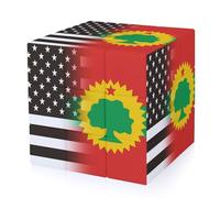 U.S.A. Oromo Liberation Front Flag Puzzles for Adults 3x3 Speed Cube Travel Games