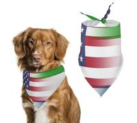 U.S.A Sailaliang Flag Cute Dog Bandana Triangle Adjustable Washable Cat Scarf Pet Accessories