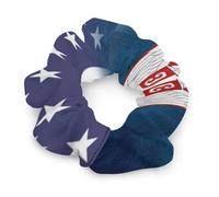 U.S.A. Serbian Flag Fashion Hair Bands Scrunchies for Women Soft Elastic Hair Ties Accessories