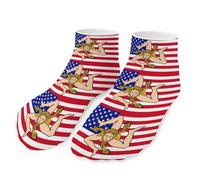 U.S.A. Sicilian Flag Men's Ankle Low Socks 1 Pair No Show Sock Low-Cut Athletic Socks for Women