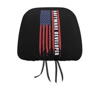 U.S.A. Software Developer Fashion Car Headrest Cover Full Wrap Head Rest Protector Universal Car Seat Cover