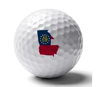 U.S.A. State Georgia Flag Map Personalized Golf Balls Distance Practice Ball for Indoor Outdoor