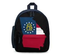 U.S.A. State Georgia Flag Map Travel Backpack Casual Daypack Shoulder Bag with Adjustable Straps for Hiking