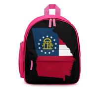 U.S.A. State Georgia Flag Map Travel Backpack Casual Daypack Shoulder Bag with Adjustable Straps for Hiking