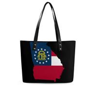 U.S.A. State Georgia Flag Map Women's Tote Handbags Shoulder Bag
