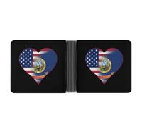 U.S.A. State of Idaho Flags State Custom Bifold Wallet for Men Women
