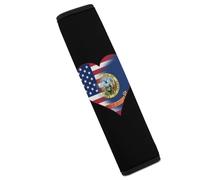 U.S.A. State of Idaho Flags State Funny Car Seat Belt Pads Soft Shoulder Seatbelt Pads Protector Car Interior Accessories
