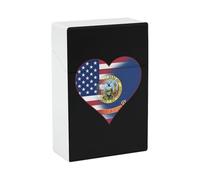 U.S.A. State of Idaho Flags State Funny Cigarette Case Stylish Cigarettes Holder Box Ideal Gifts for Men Women Smoker