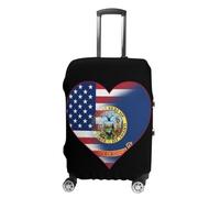 U.S.A. State of Idaho Flags State Travel Luggage Protector Cover Fits 19-32 Inch