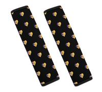 U.S.A. State of New Mexico Flags Heart Funny Car Seat Belt Pads Soft Shoulder Seatbelt Pads Protector Car Interior Accessories