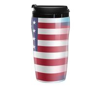 U.S.A. Transgender Flag Coffee Cup Travel Mug with Leakproof Lid Double Wall Tumbler Water Bottle 250ml