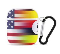 U.S.A Uganda Flag Slim Compatible with Airpod Case Protective Hard Cover Skin Shockproof