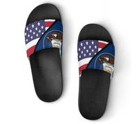 U.S.A. Utah Flag Summer Mens Slippers Women Shower Shoes Sandals Beach Pool