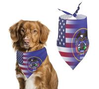 U.S.A Utah State Flag Dog Bandana Pet Scarf for Small Medium Large Dogs Triangle Bibs Photo Prop Gift