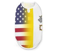 U.S.A Vatican City Flag Dog And Cat Clothes Pet Summer Sleeveless T Shirt Basic Vest 2XL